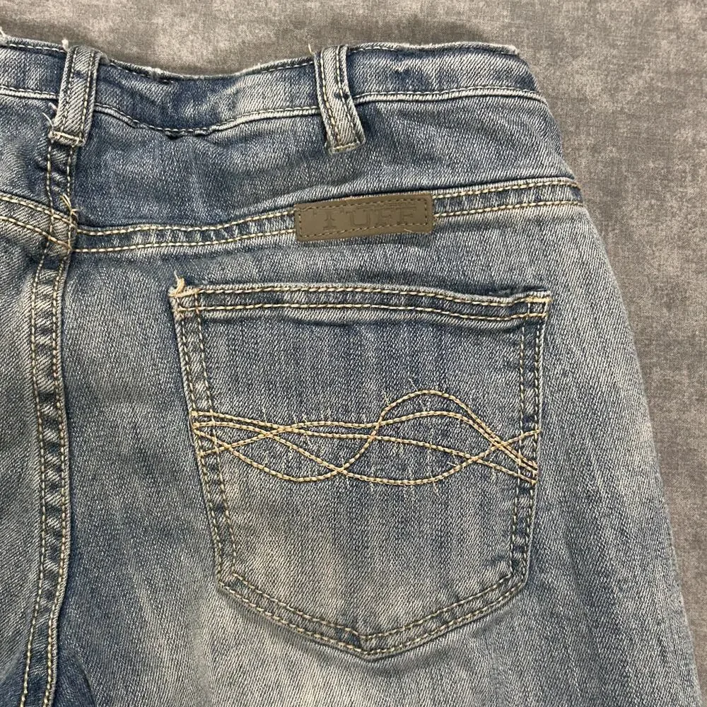 Cowgirl Tuff Co Running Free Low Rise Bootcut Jeans Womens 27x33 Light Wash